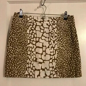 J. Crew leopard mini skirt with pockets